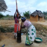 CHW in her daily chores